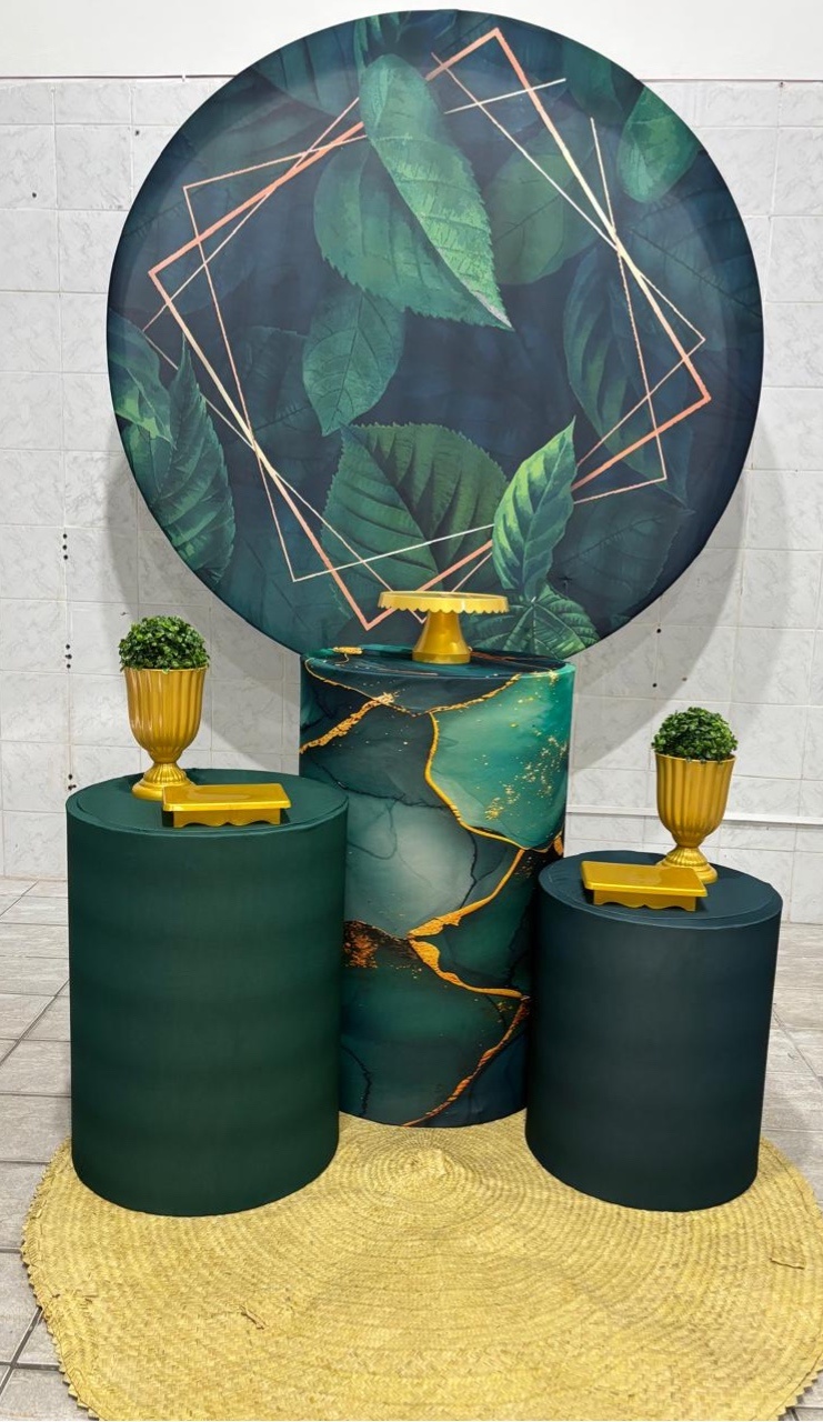 Verde Com Dourado  - Antonella Decorações
