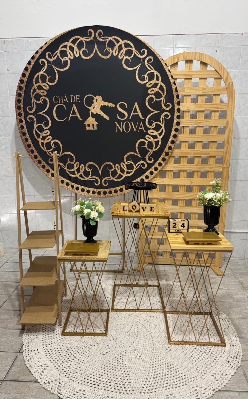 Chá de Casa Nova Preto 2 - Antonella Decorações