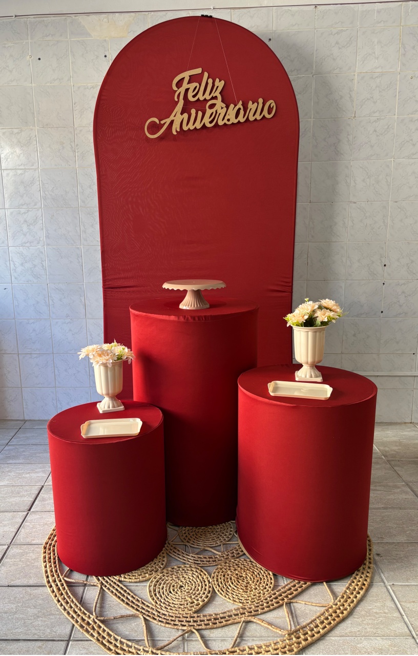 Feliz Aniversário Com Painel Terracota - Antonella Decorações