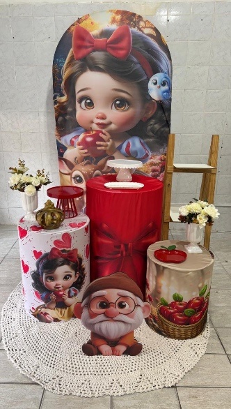 Branca de Neve Baby (Kit Prata) - Antonella Decorações
