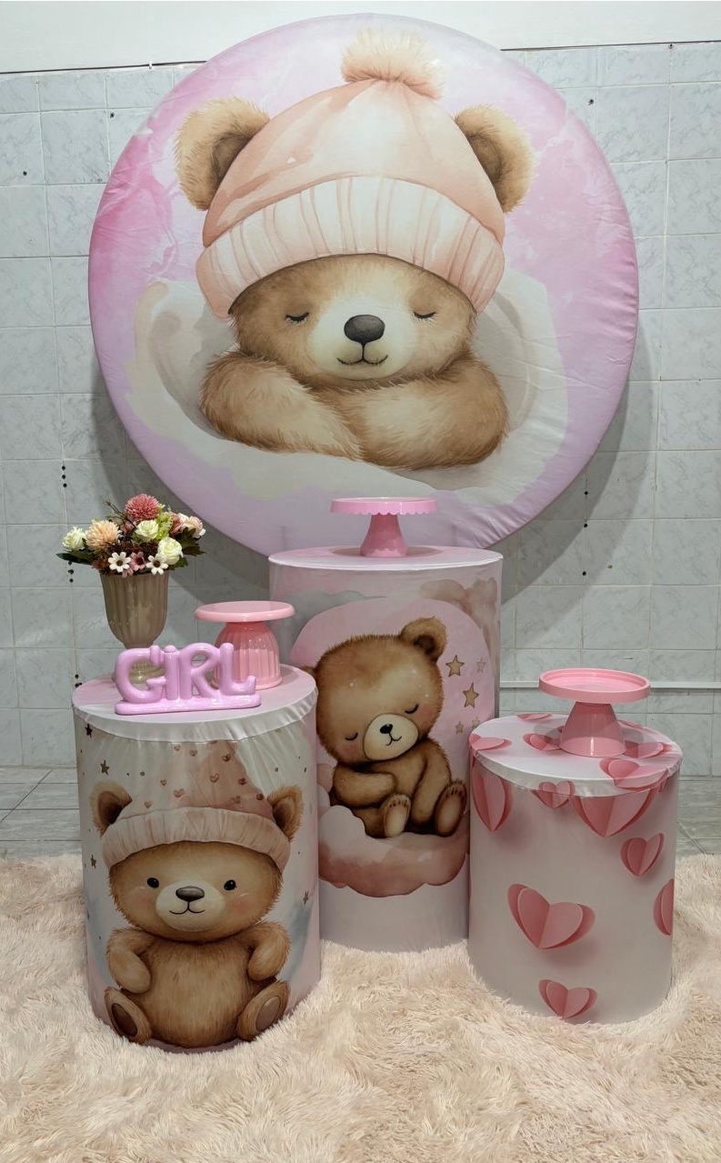 Chá de Bebê Ursinha Dormindo  - Antonella Decorações