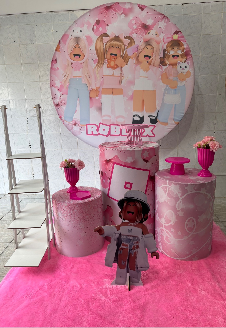 Roblox Rosa(Kit Prata) - Antonella Decorações