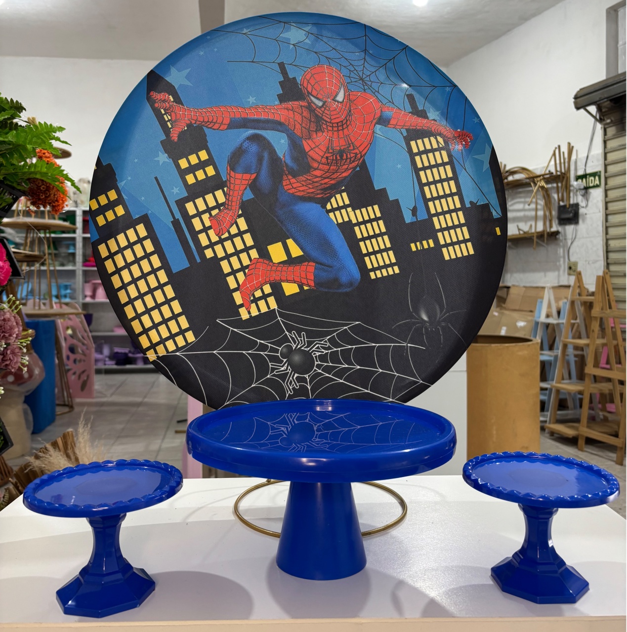 Decoração de Mesa Homem Aranha  - Antonella Decorações