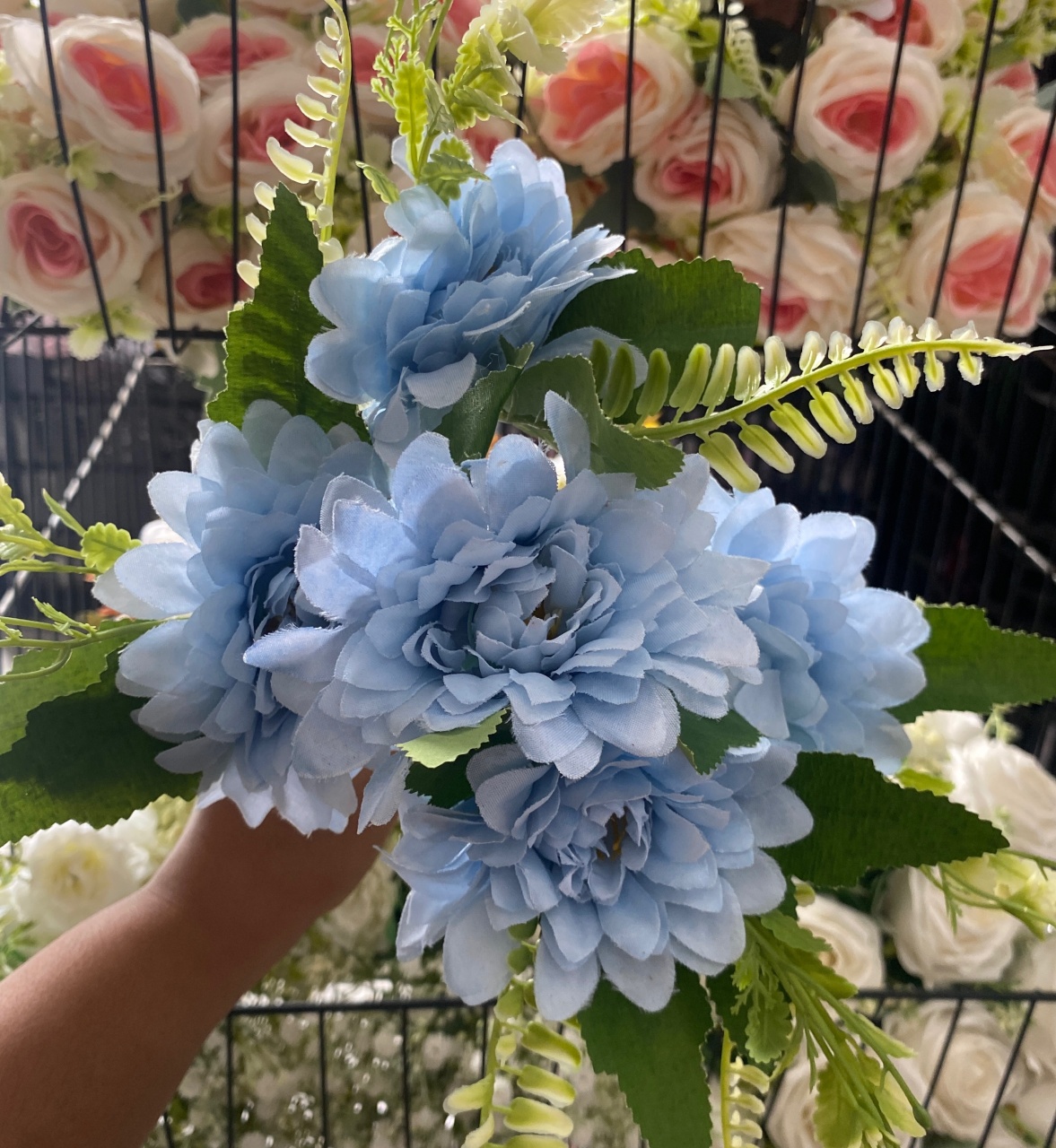 Flor Azul Bebê  - Antonella Decorações