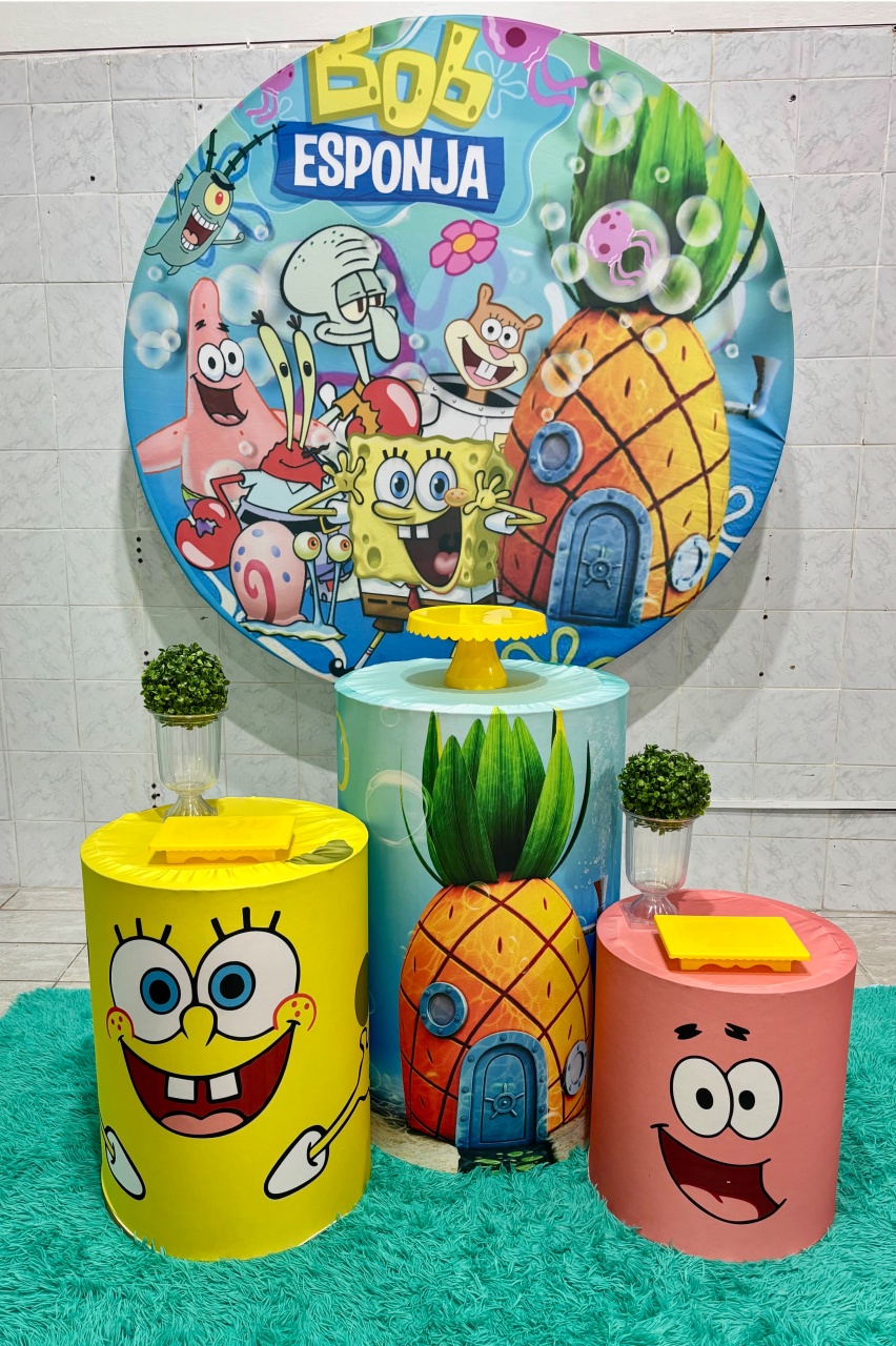 Bob Esponja (Kit Bronze) - Antonella Decorações