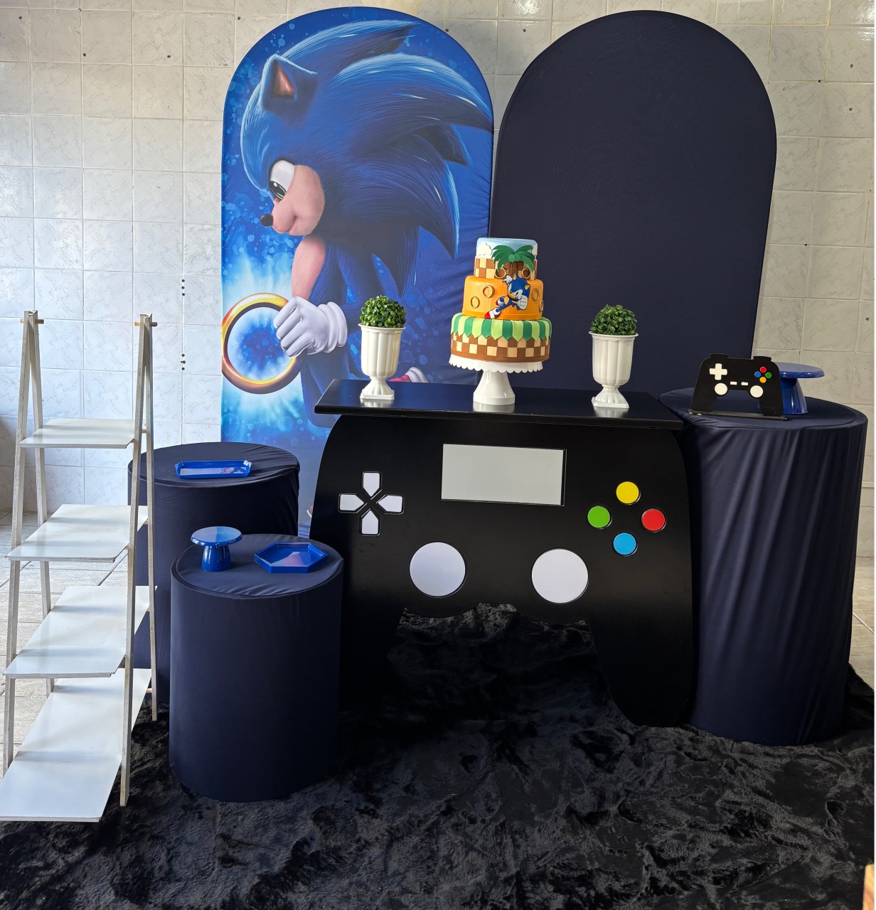 Sonic Painel Romano (Kit Ouro) - Antonella Decorações