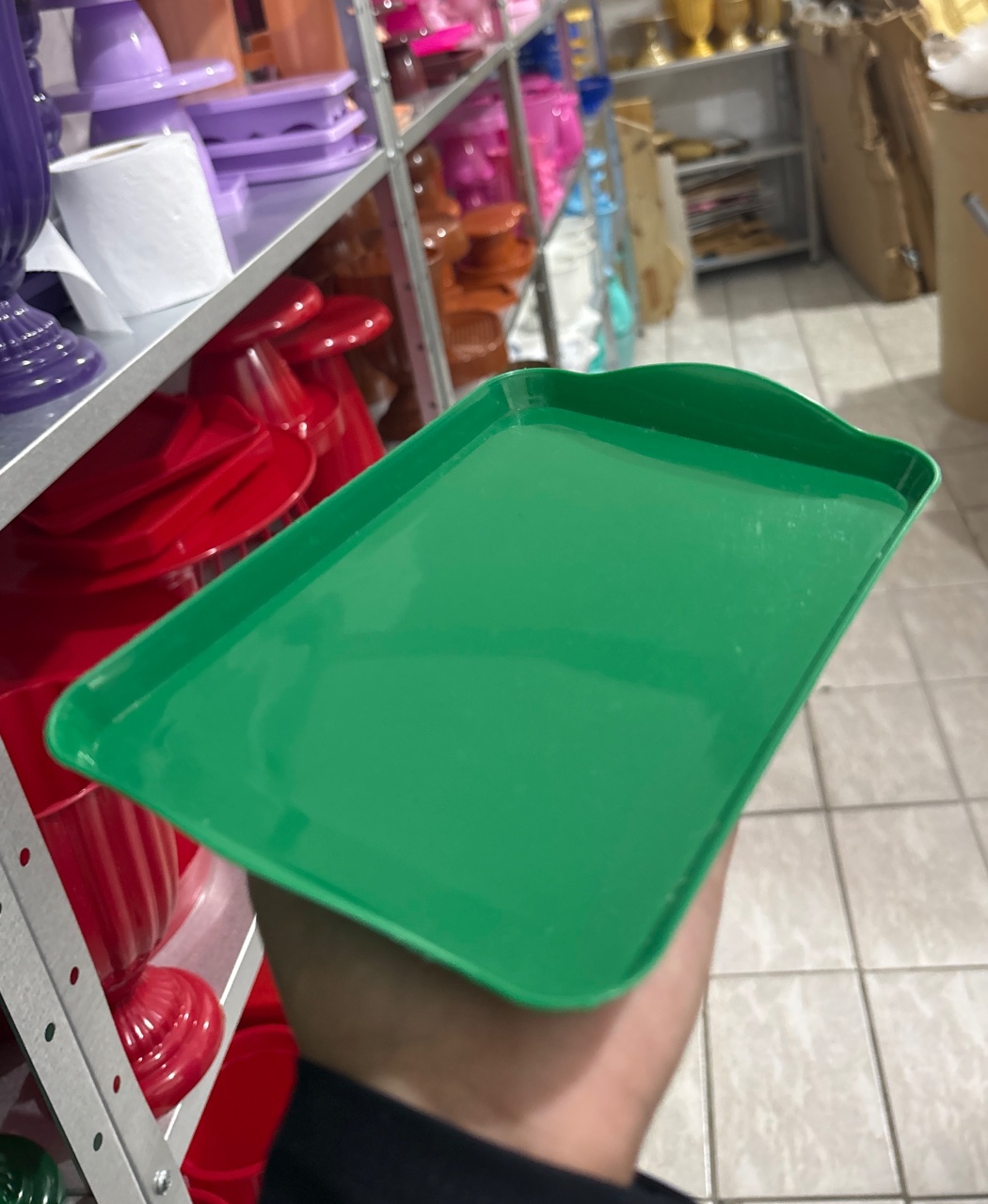 Bandeja Baixa Verde - Antonella Decorações