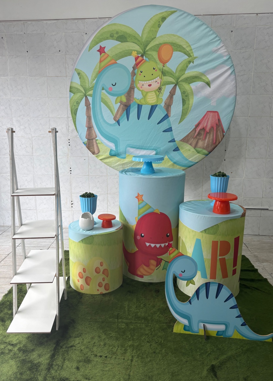 Dino Baby (Kit Prata) - Antonella Decorações