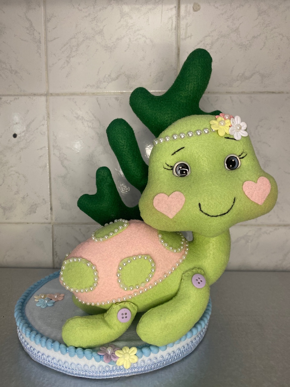 Tartaruga Feltro  - Antonella Decorações