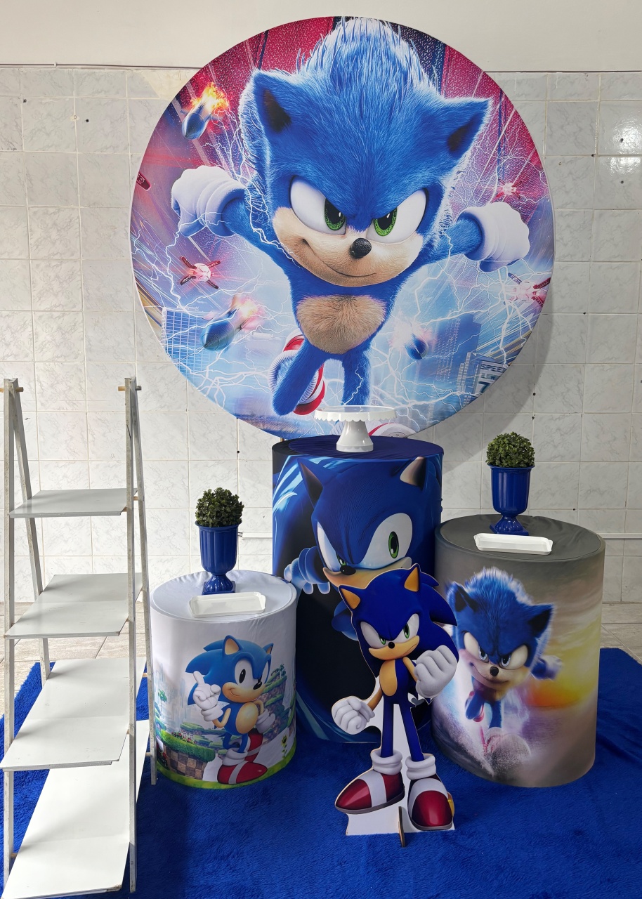Sonic (Kit Prata) - Antonella Decorações