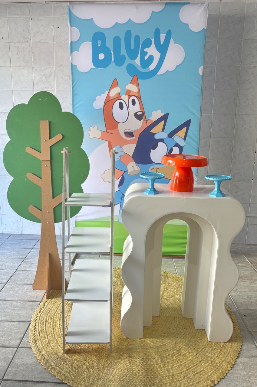 Bluey É Bingo Painel Retangular - Antonella Decorações
