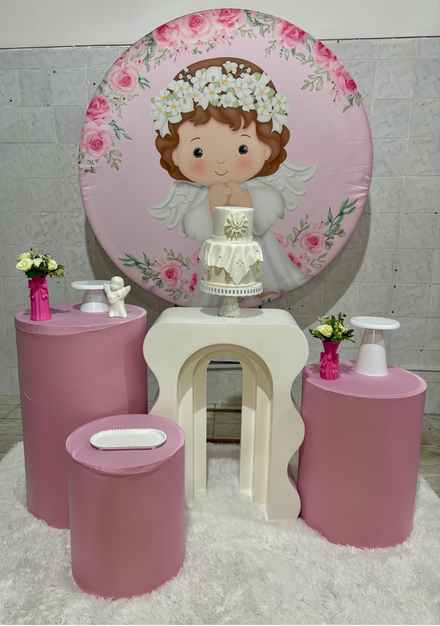 Anjinho Rosa (Kit Ouro) - Antonella Decorações