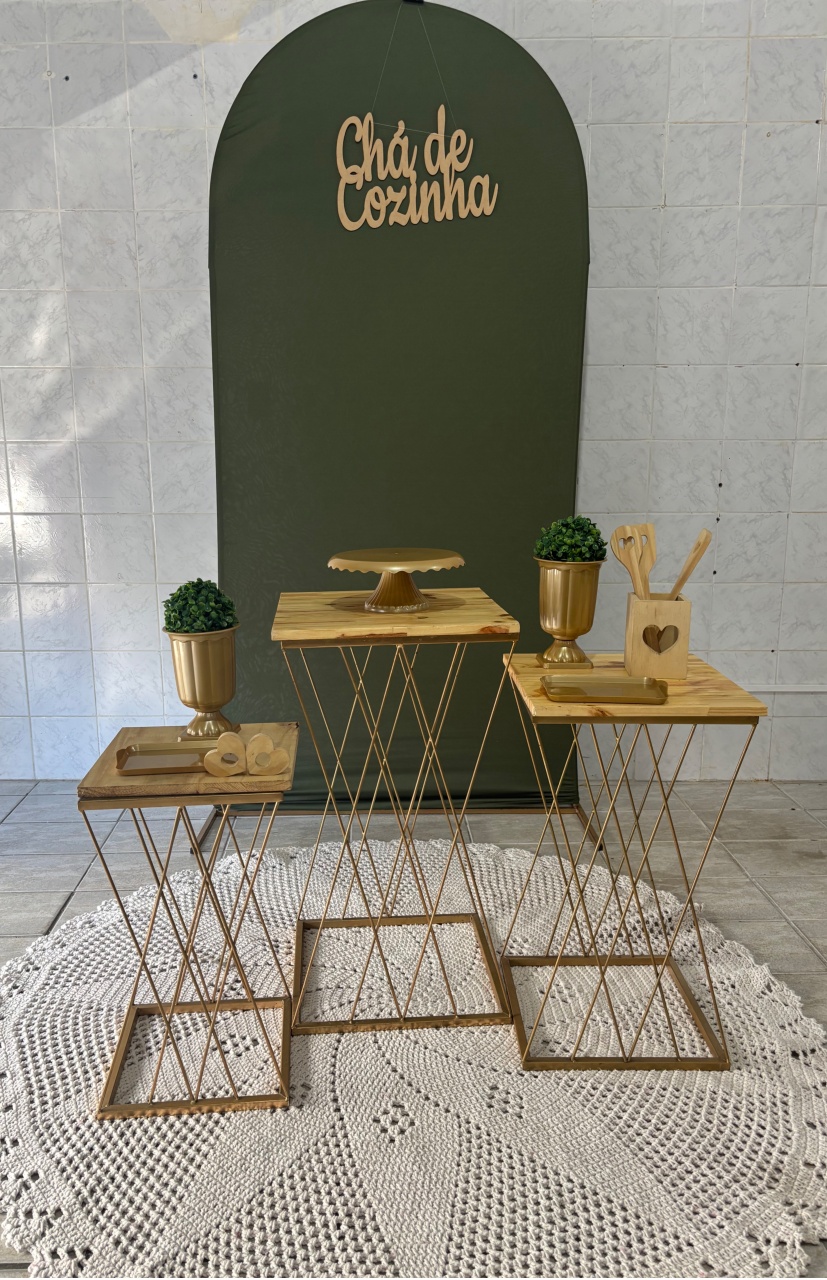 Chá de Cozinha Verde Militar - Antonella Decorações