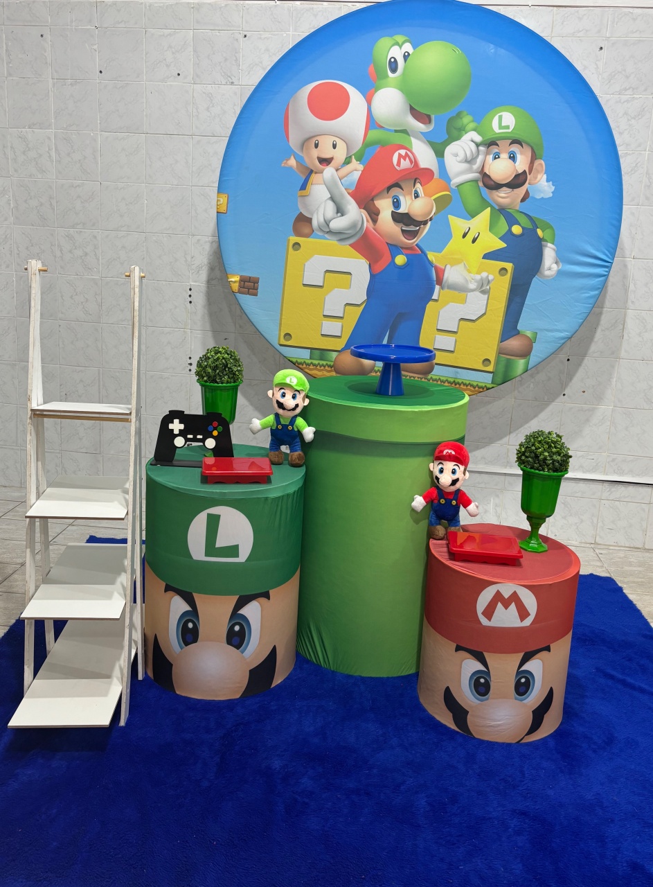 Mario (Kit Prata) - Antonella Decorações