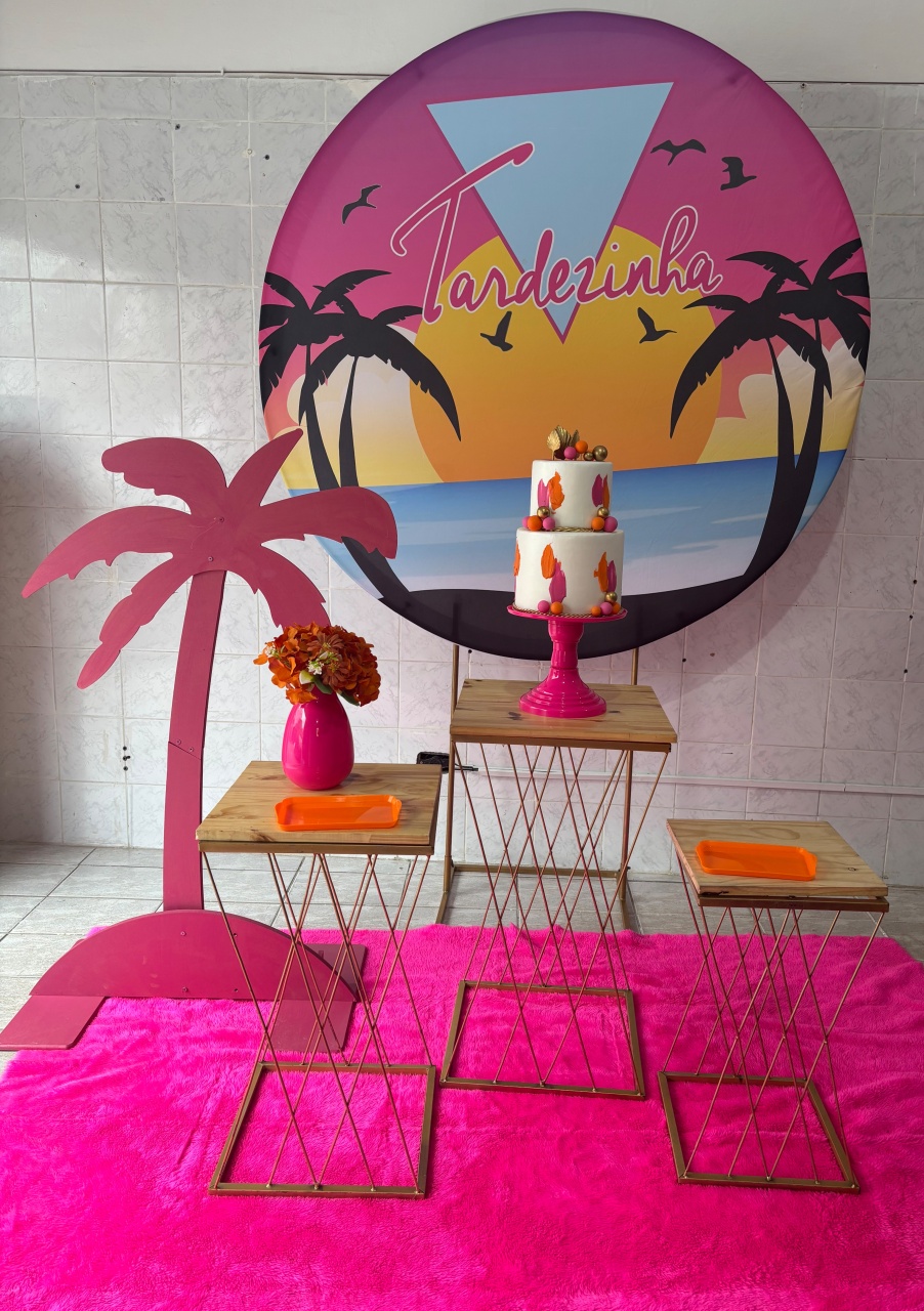 Tardezinha Com Display de Coqueiro - Antonella Decorações
