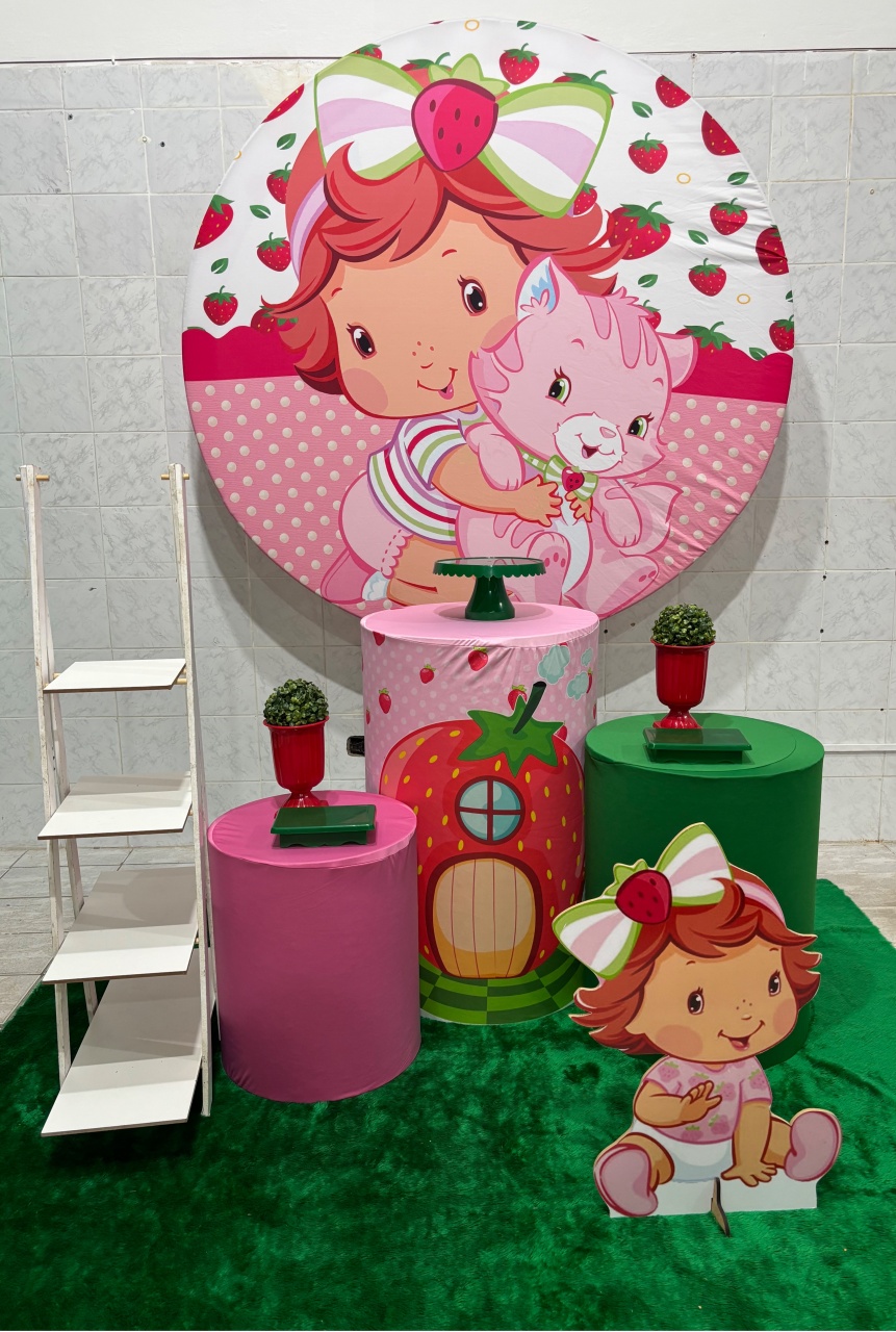 Moranguinho Baby (Kit Prata) - Antonella Decorações