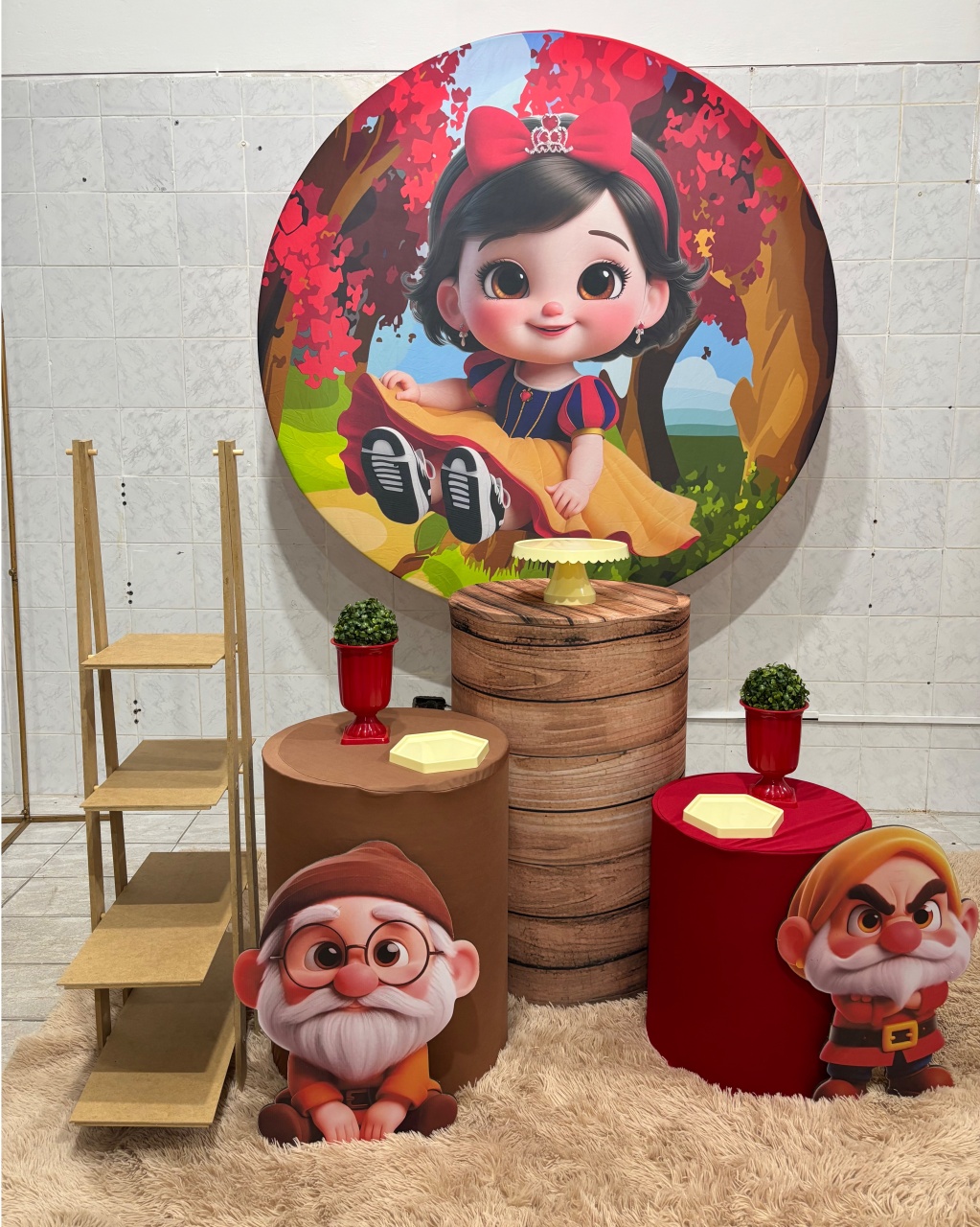 Branca de Neve Baby (Kit Prata ) - Antonella Decorações