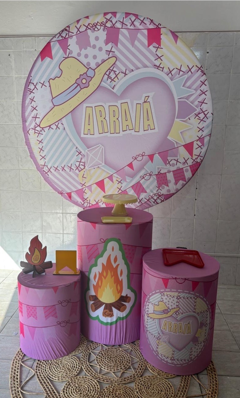 Arraiá Rosa - Antonella Decorações