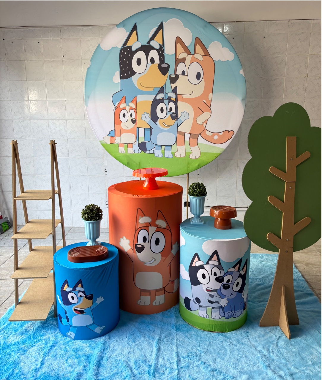 Bluey E Bingo(Kit Prata) - Antonella Decorações