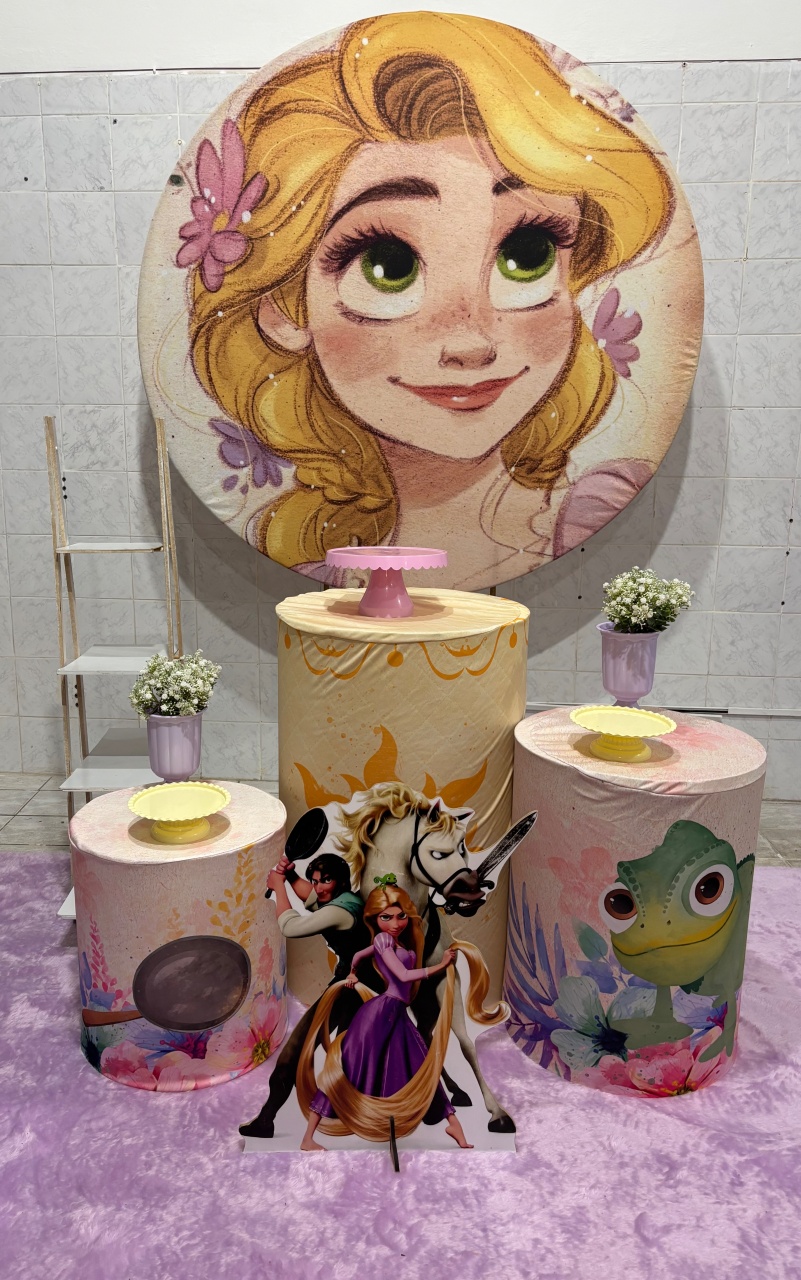 Rapunzel (Kit Prata) - Antonella Decorações