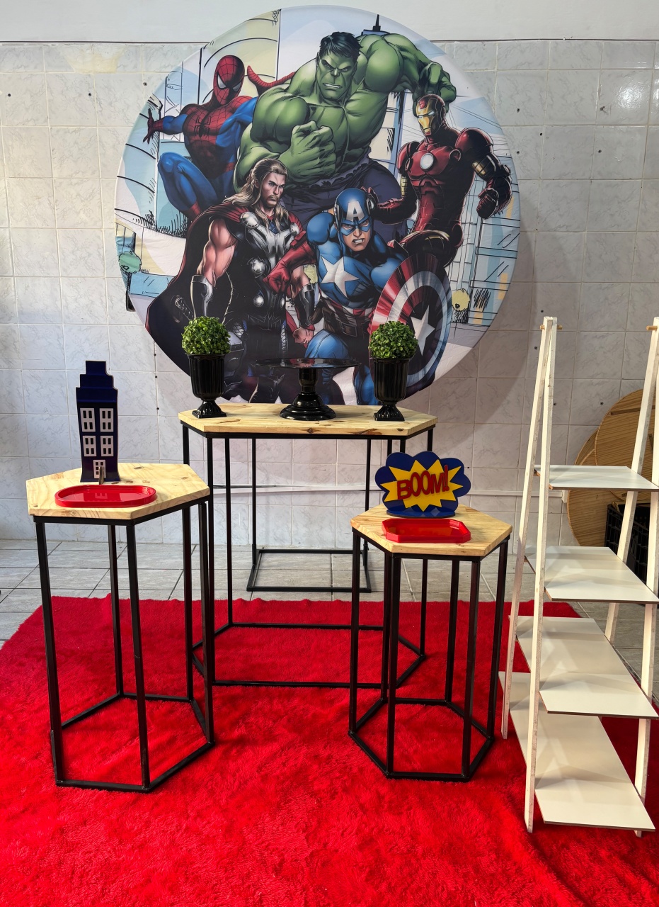 Vingadores Adulto (Kit Prata) - Antonella Decorações