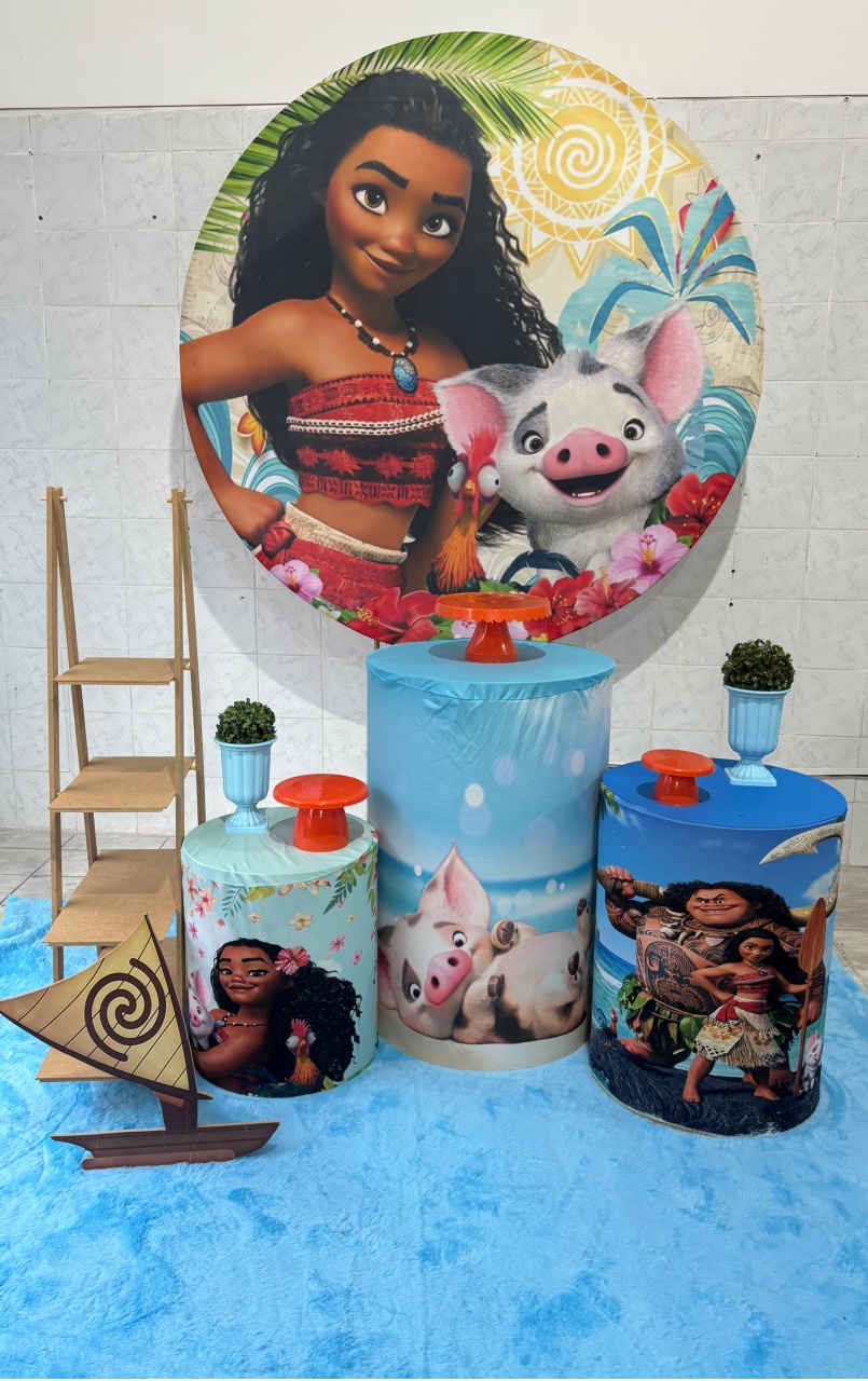Moana 1 (Kit Prata) - Antonella Decorações