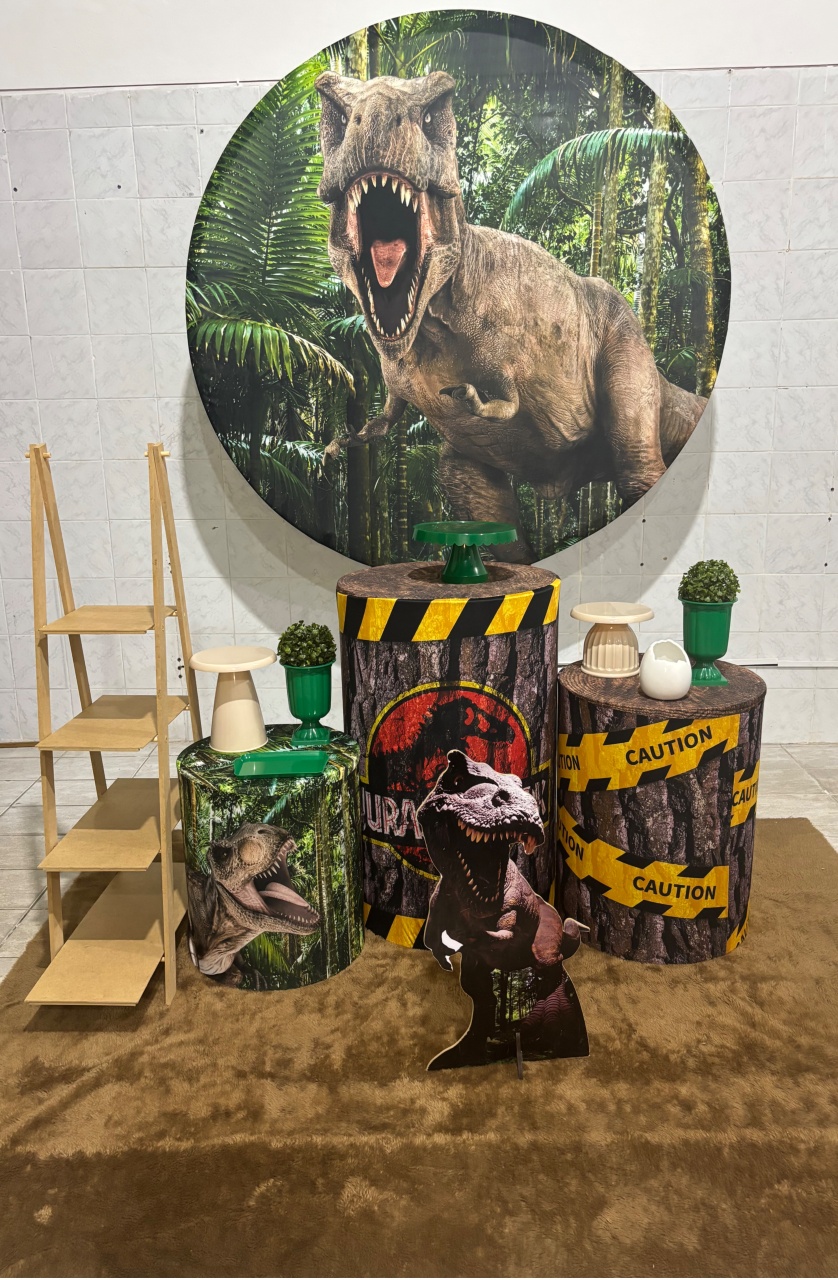 Dinossauro (Kit Prata) - Antonella Decorações