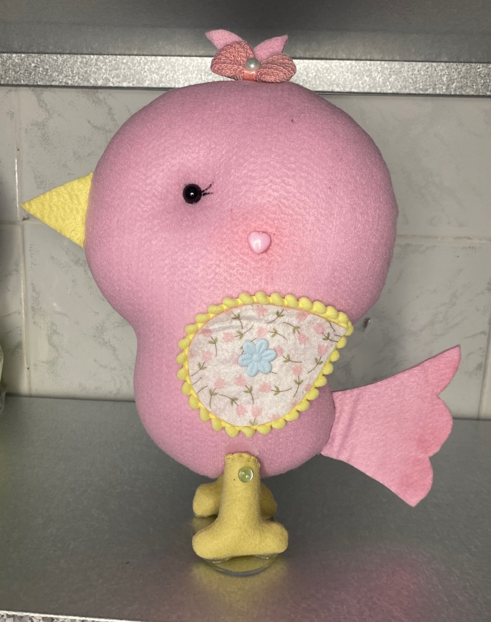 Passarinho Feltro (Jardim) - Antonella Decorações