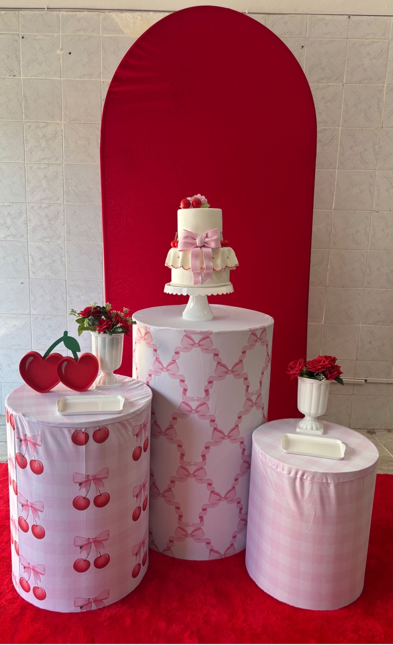 Cereja Painel Vermelho - Antonella Decorações