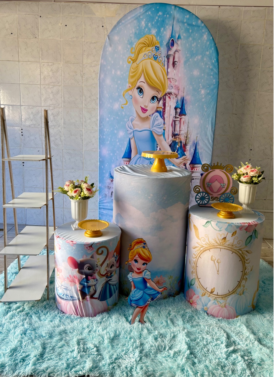Cinderela Baby (Kit Prata) - Antonella Decorações