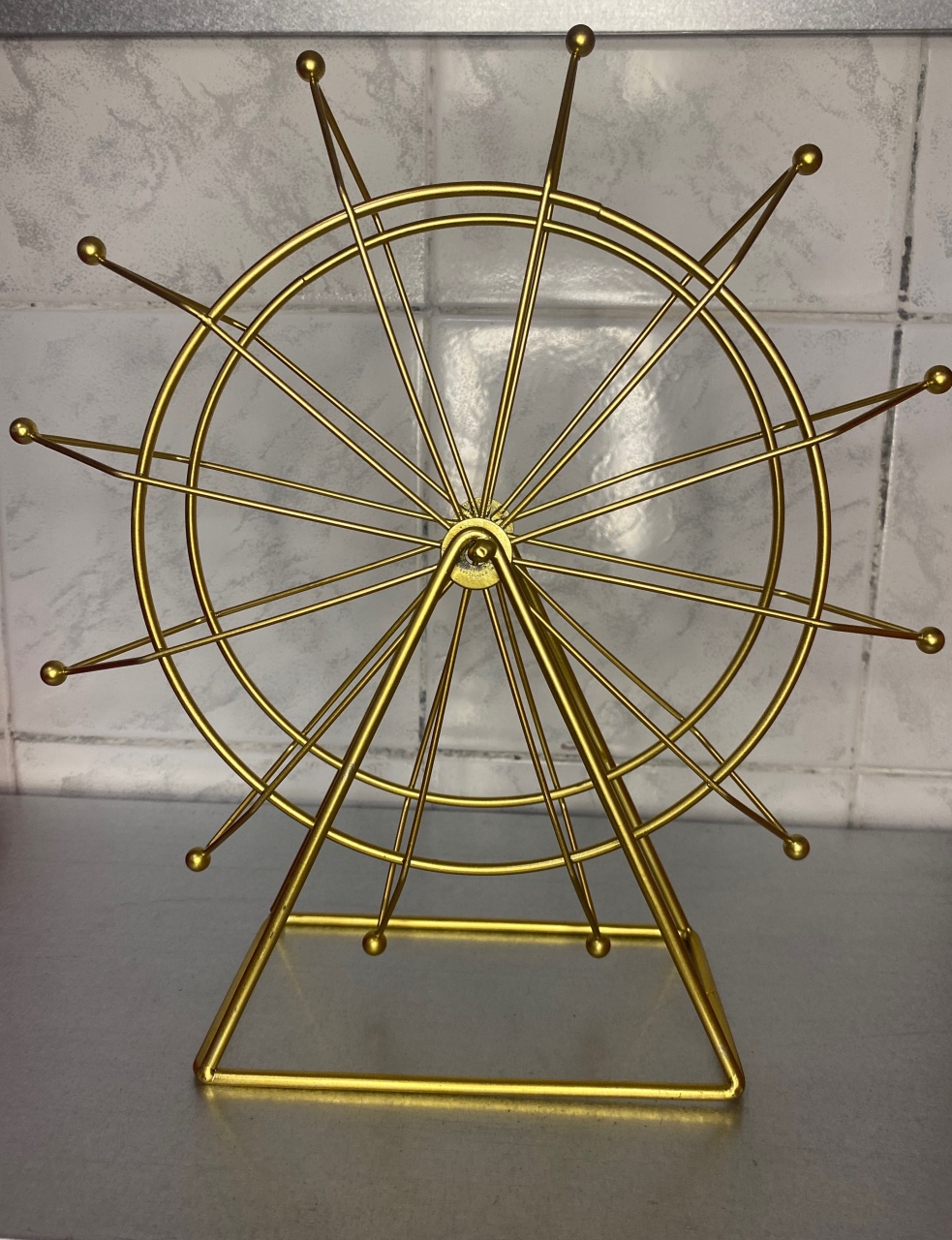 Roda Gigante Dourada de Mesa  - Antonella Decorações