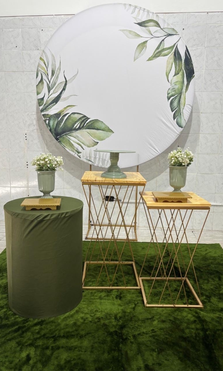 Verde Oliva Com Branco  - Antonella Decorações