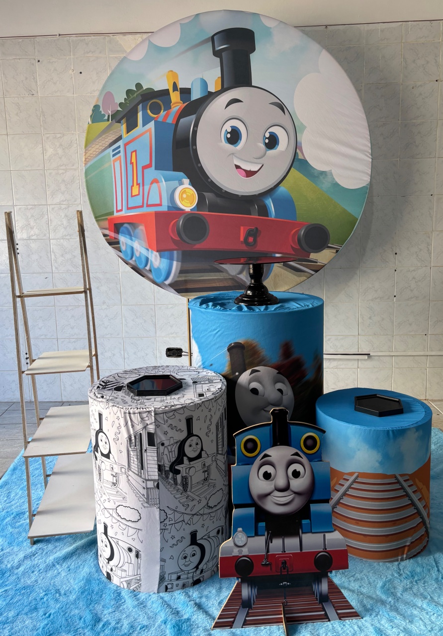 Thomas E Seus Amigos (Kit Prata) - Antonella Decorações