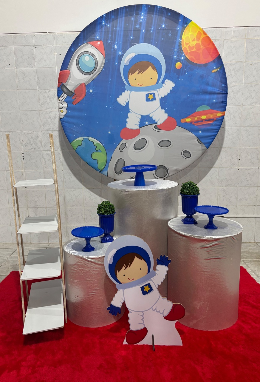 Astronauta (Kit Prata) - Antonella Decorações