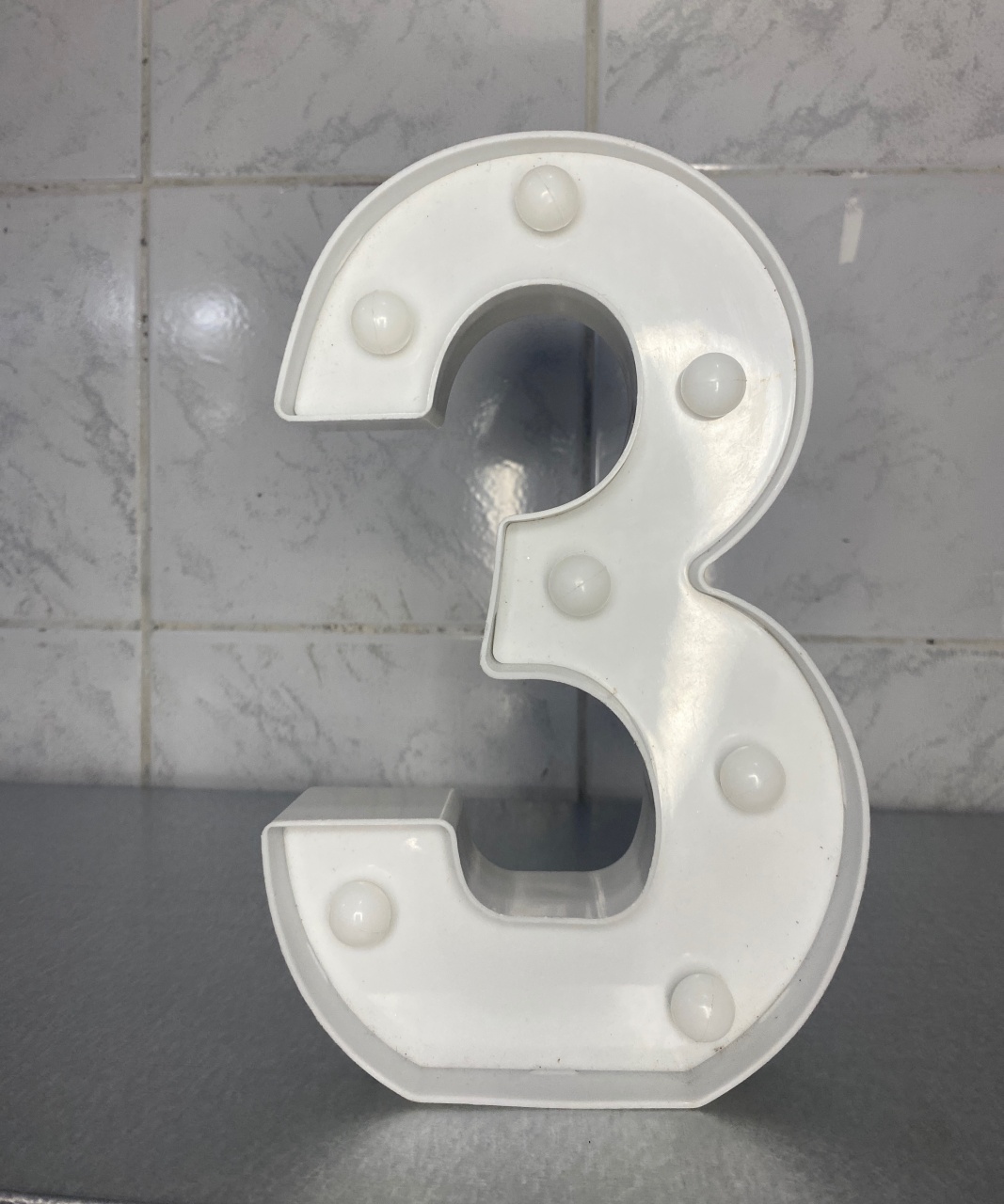 Número 3 de Led  - Antonella Decorações