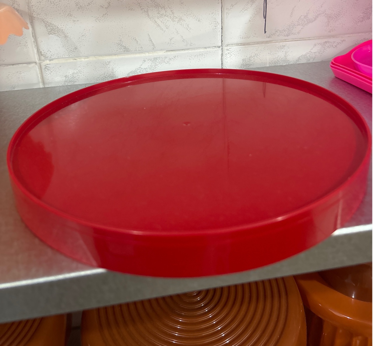 Bandeja Baixa Vermelha - Antonella Decorações