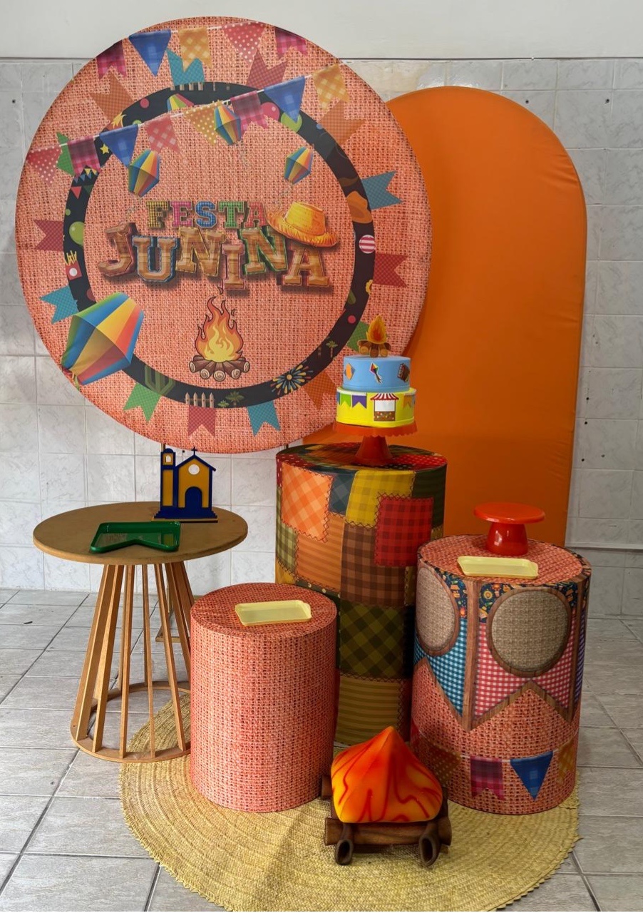 Festa Junina Laranja 2 - Antonella Decorações
