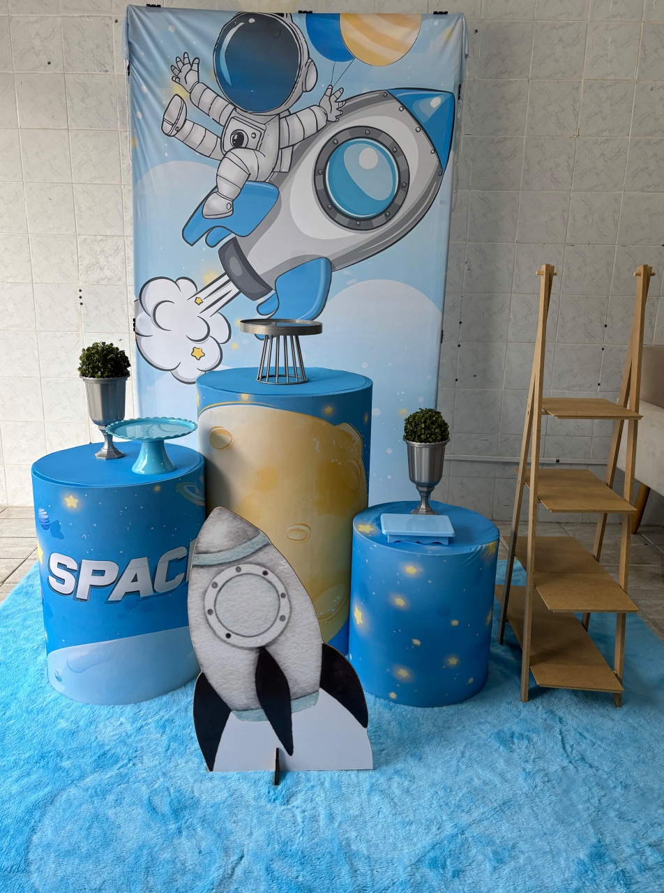 Astronauta Azul (Kit Bronze) - Antonella Decorações