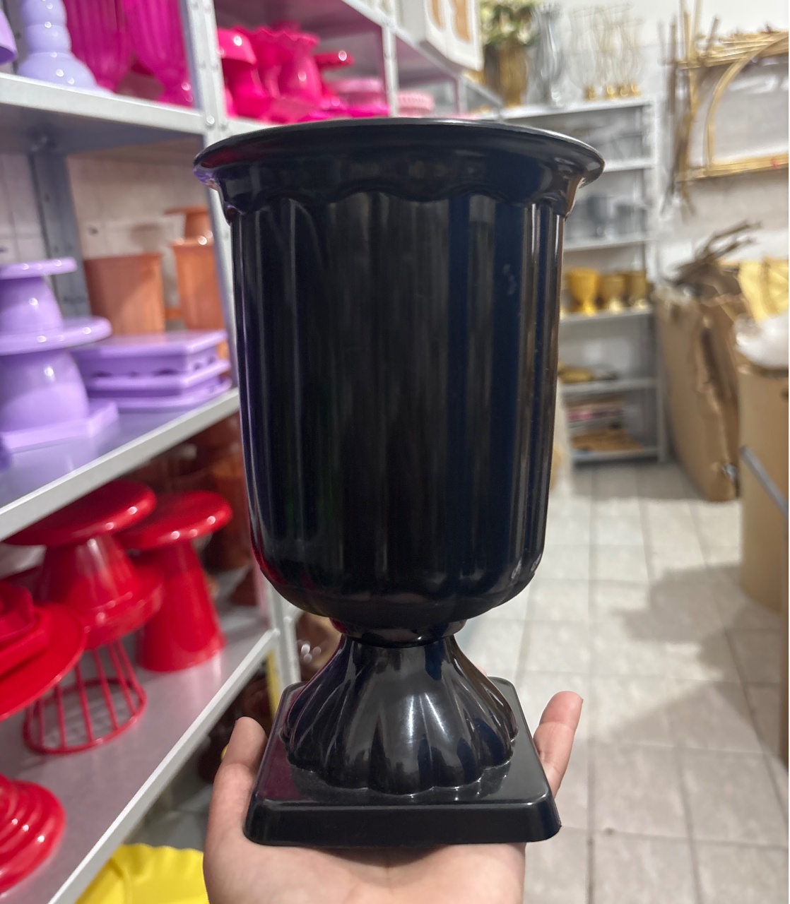 Vaso Grego Preto - Antonella Decorações