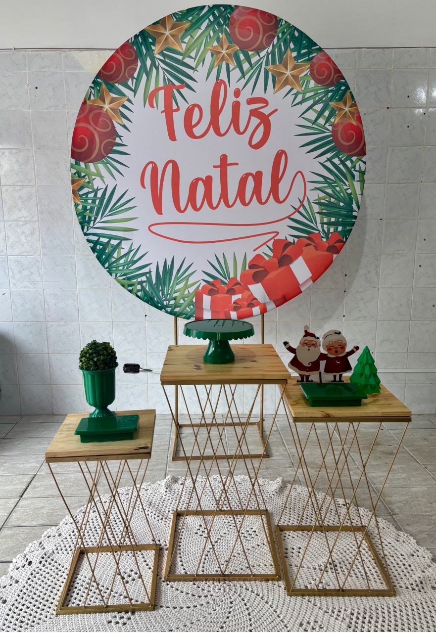 Feliz Natal Com Mesas de Ferro - Antonella Decorações