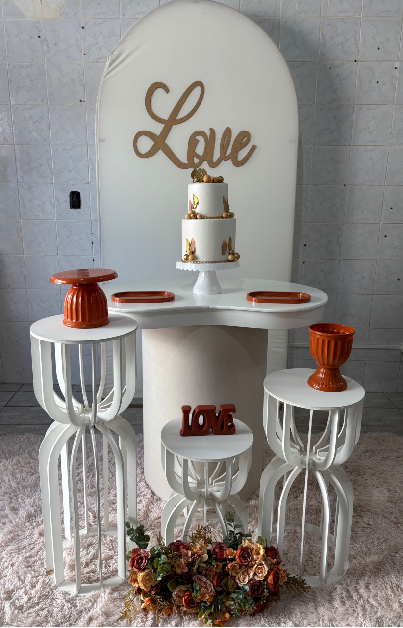 Love Branco E Terracota - Antonella Decorações