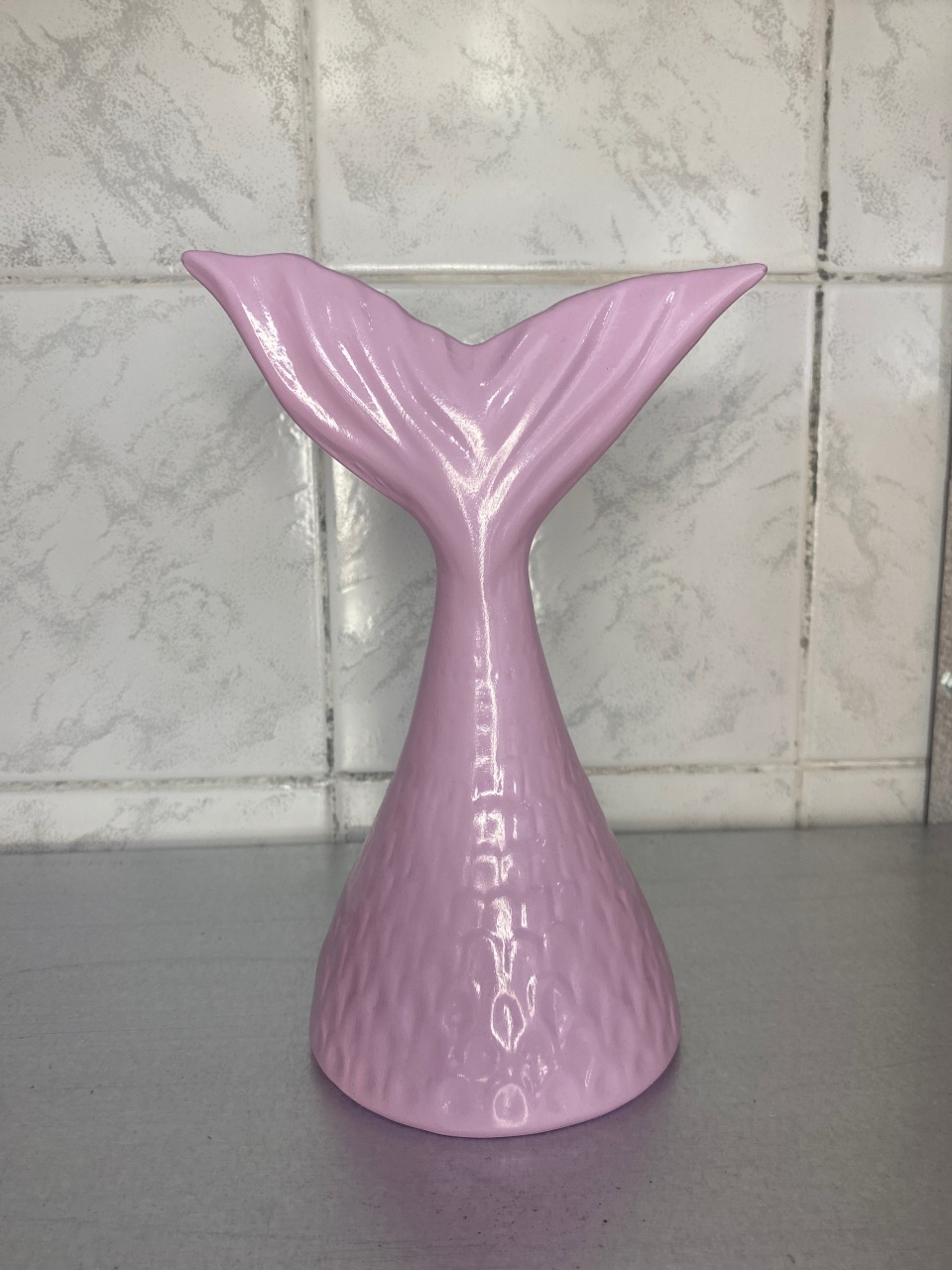 Rabo Sereia Cerâmica Lilás  - Antonella Decorações