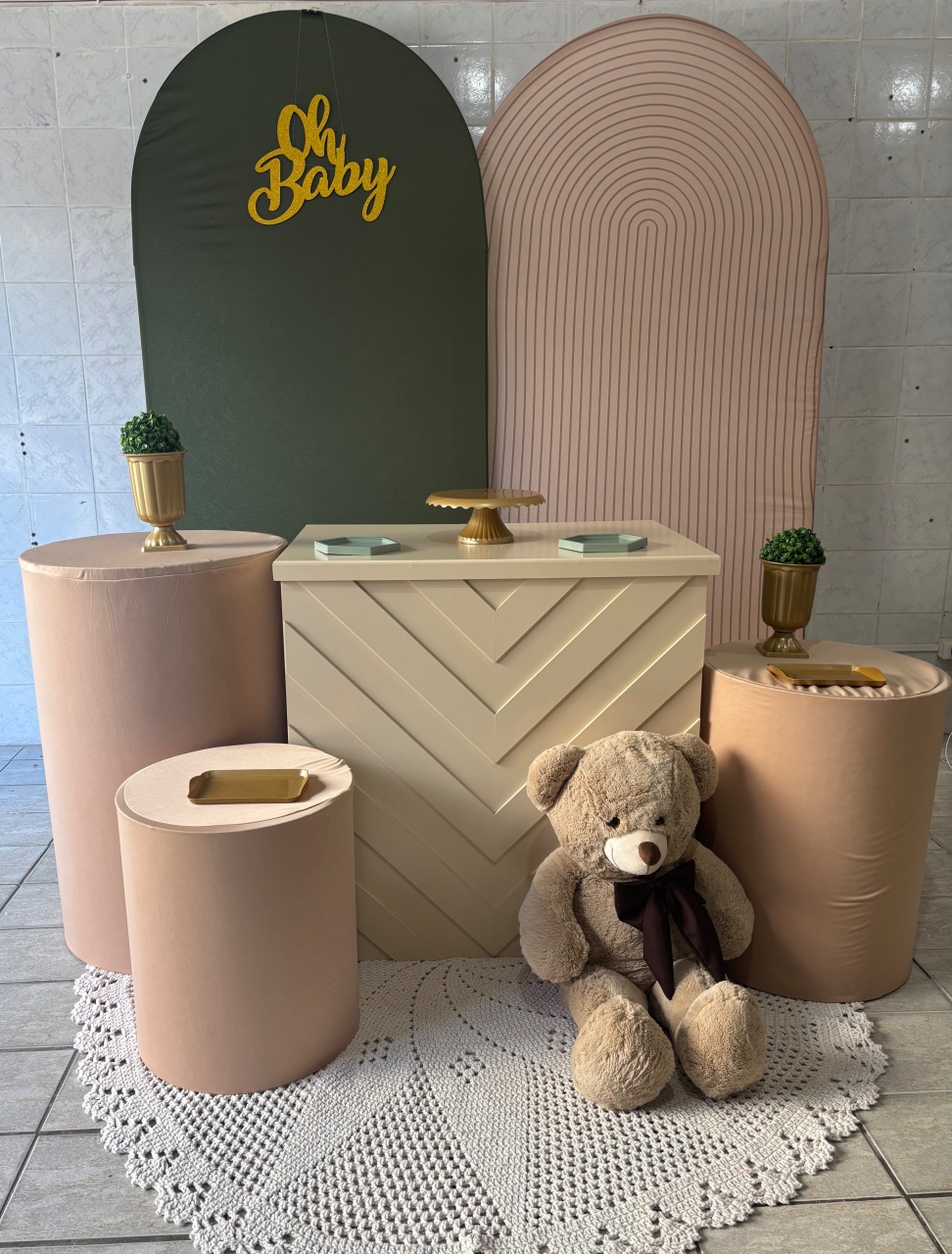 Bege Com Verde Militar - Antonella Decorações