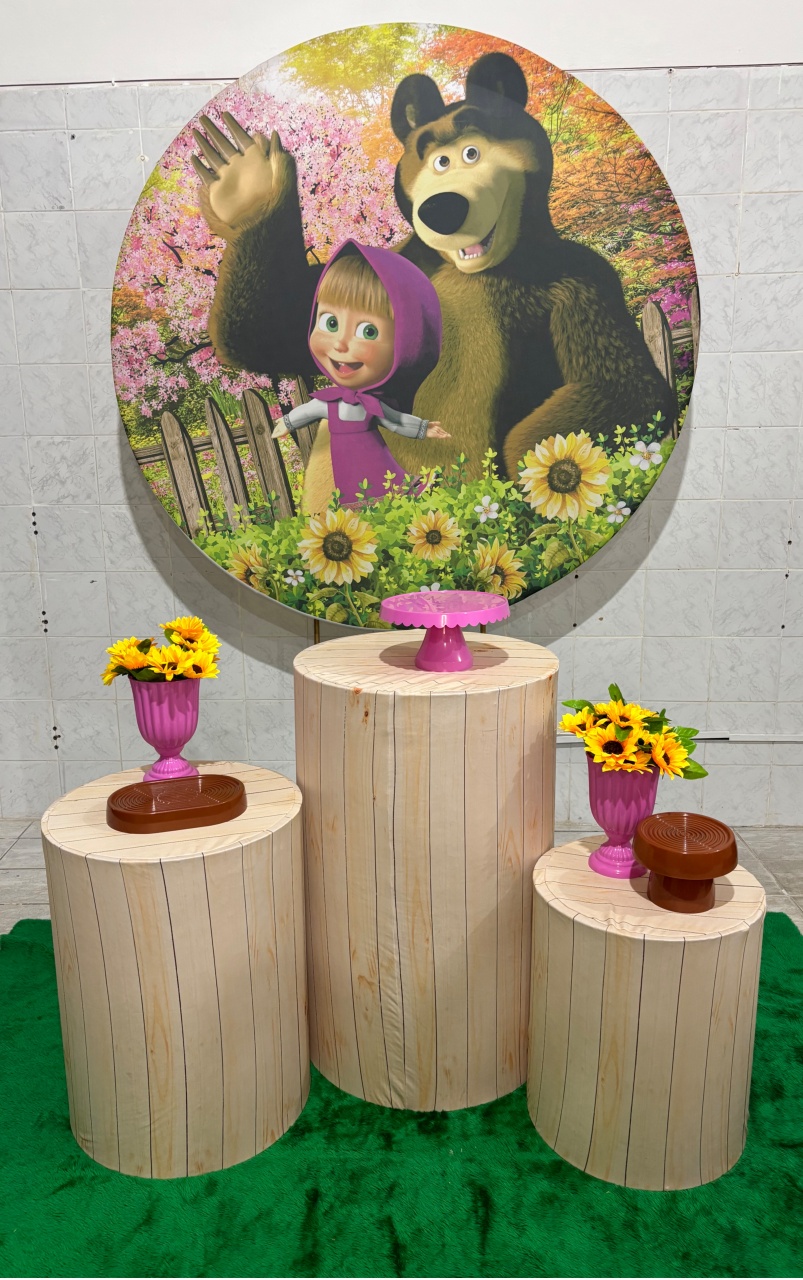 Masha E O Urso (Kit Bronze) - Antonella Decorações