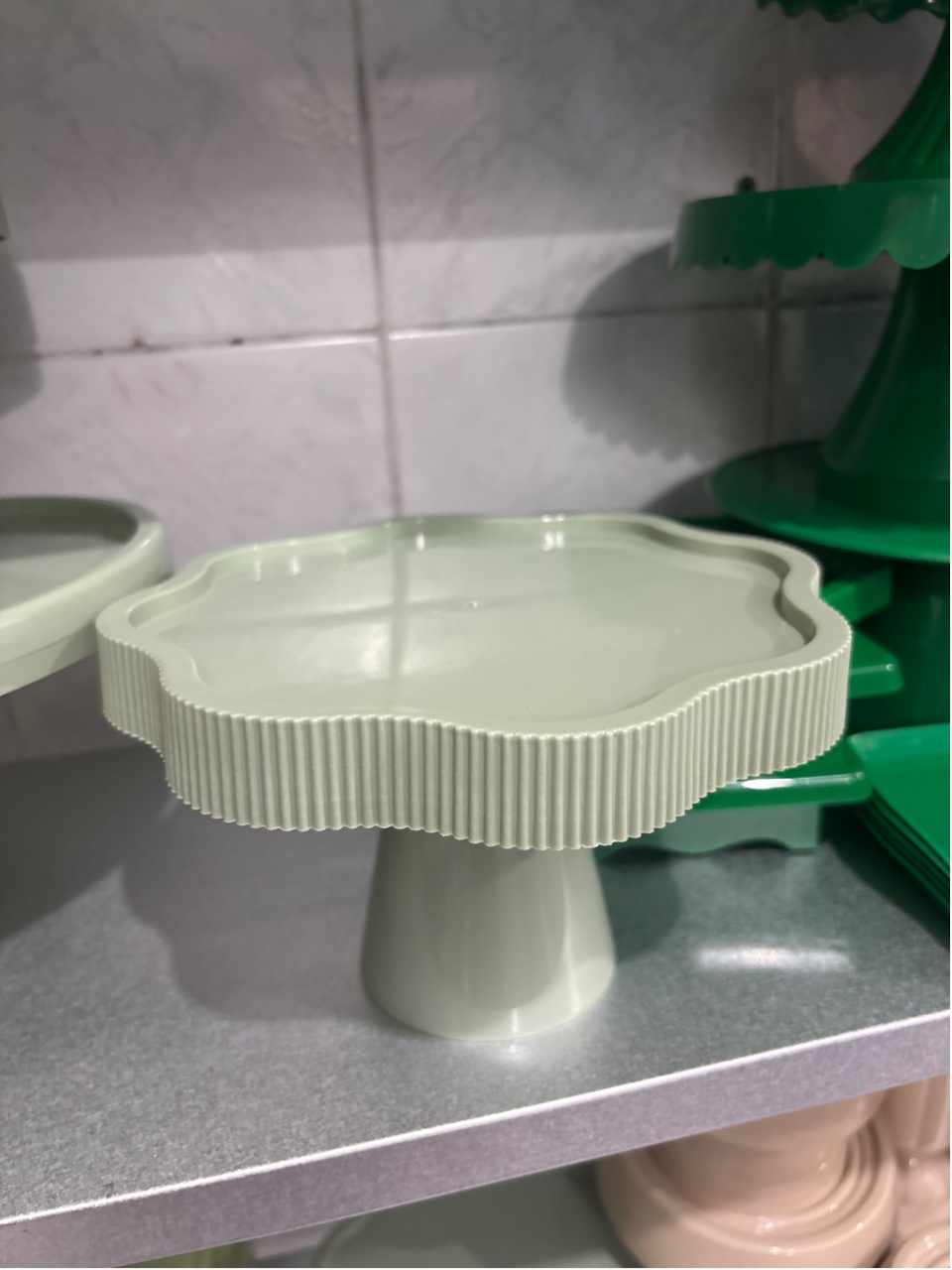 Boleira Flor Verde Oliva - Antonella Decorações
