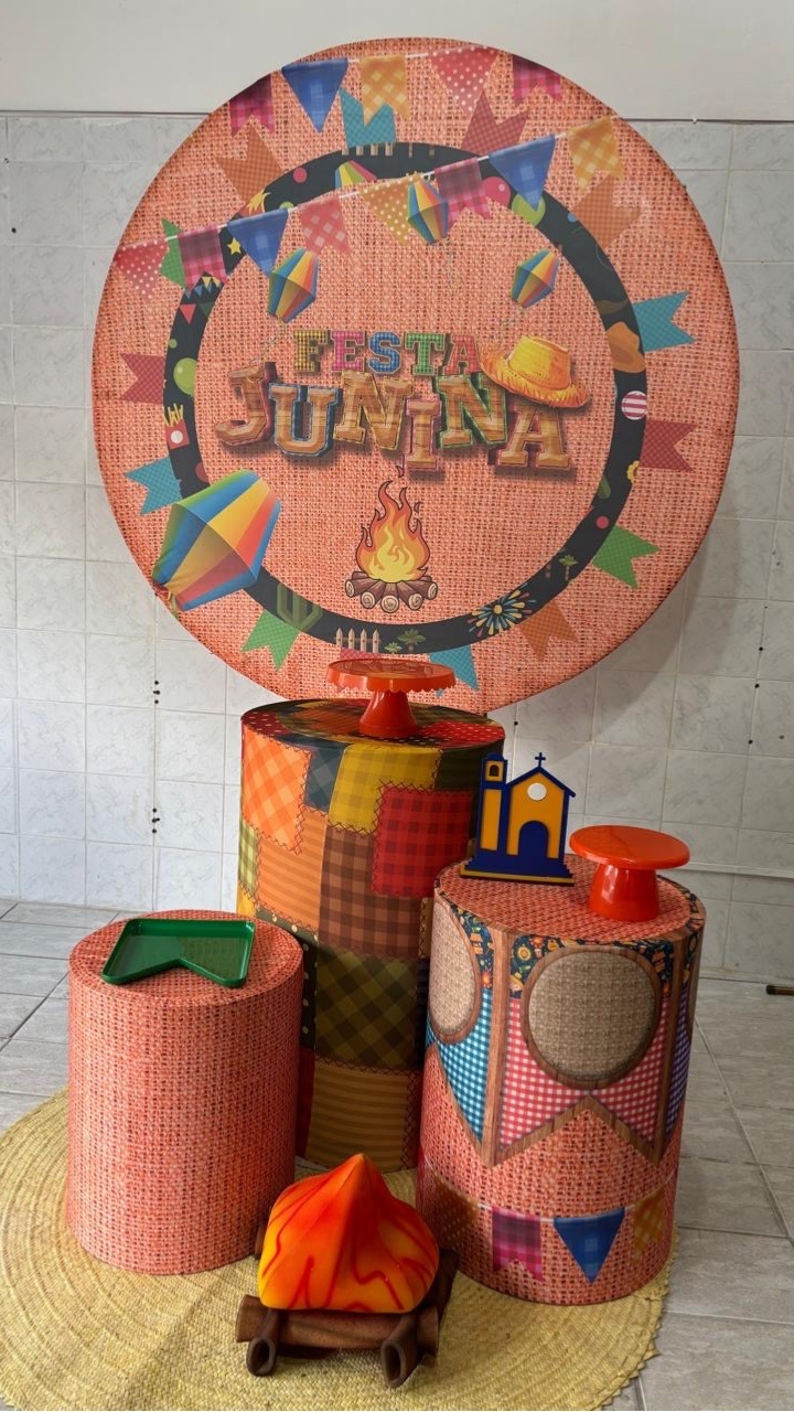 Festa Junina Laranja  - Antonella Decorações