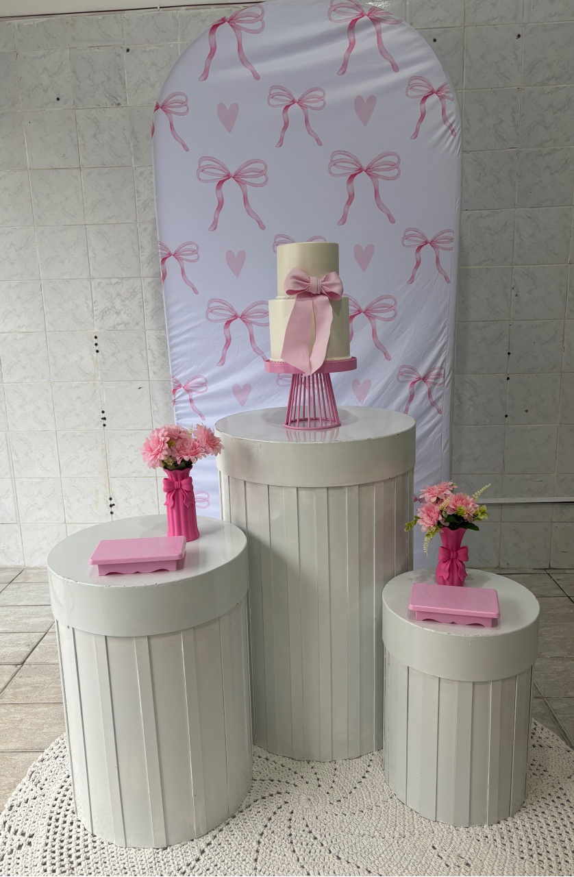 Laço Rosa - Antonella Decorações