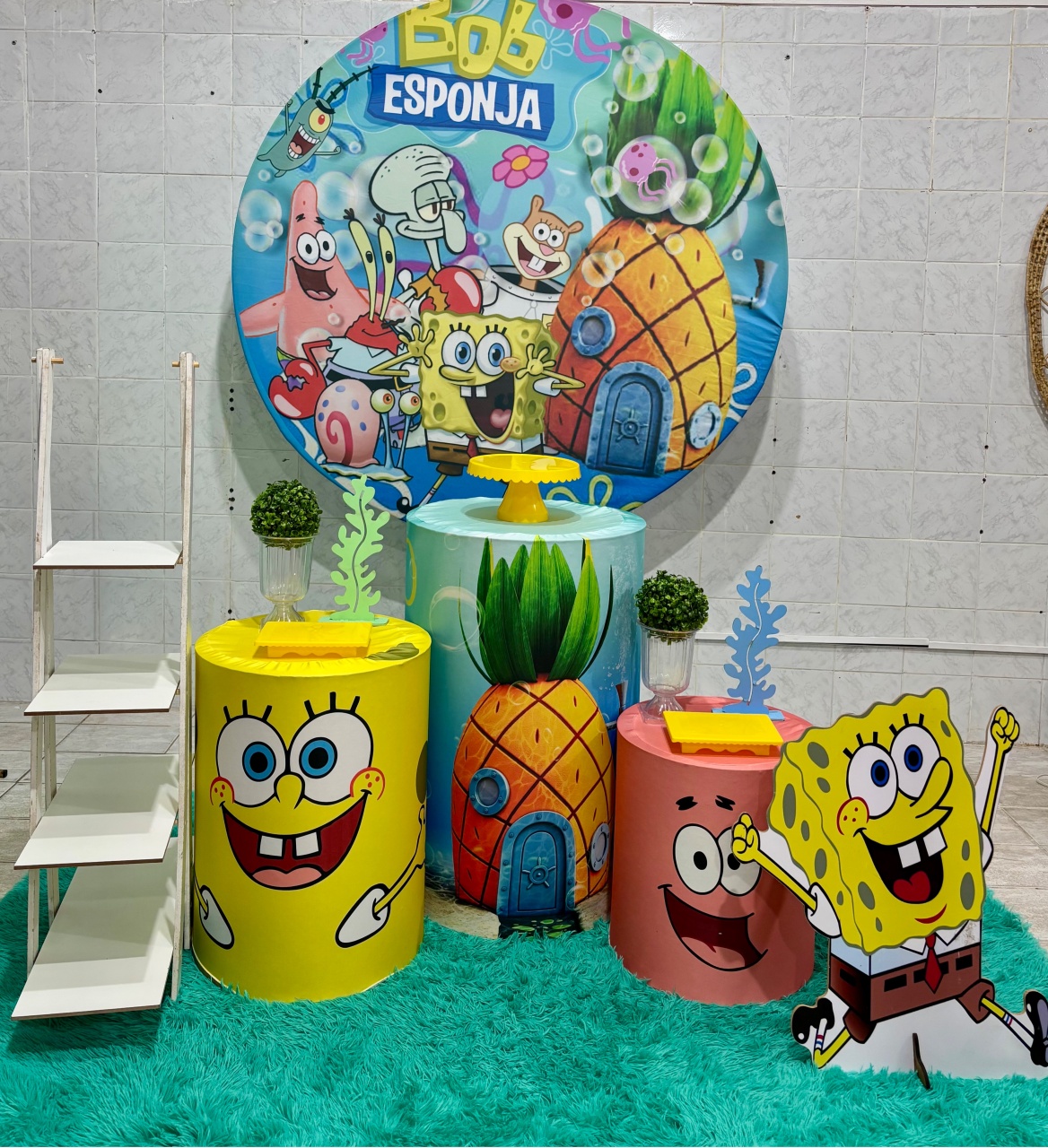 Bob Esponja (Kit Prata) - Antonella Decorações