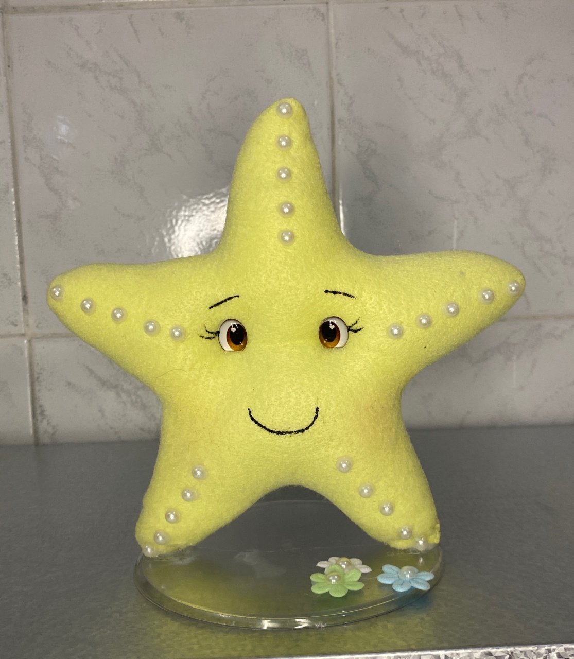 Estrela Fundo Do Mar Feltro  - Antonella Decorações