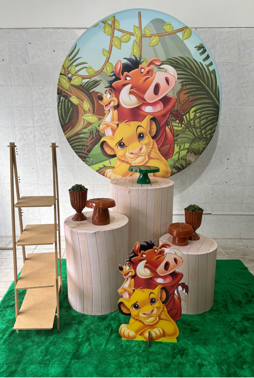 Rei Leão(Kit Prata) - Antonella Decorações